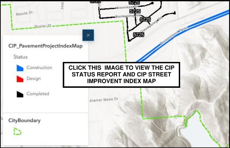 Pavement Project Index Map