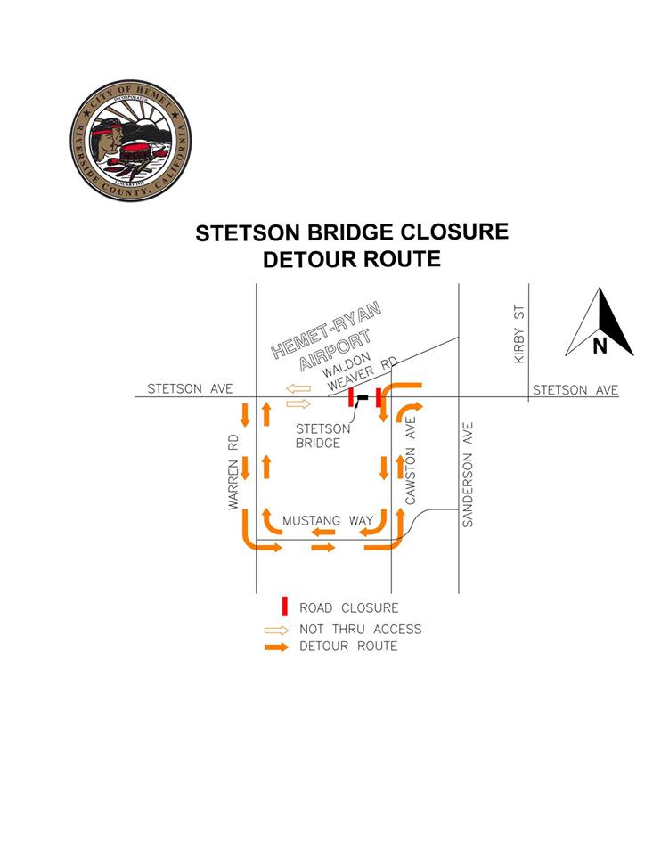 Stetson Bridge Closure